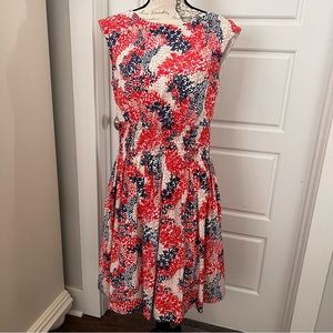 Jessica Simpson rusched-waist dress with open back